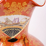 Ваза красного цвета с рисунком Chinoiserie Ceramics варинант исполнения - 2 | Loft Concept в Саратове