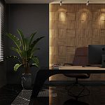 Гипсовая 3D панель с принтографией PM-08 варинант исполнения - 1 | Loft Concept в Саратове