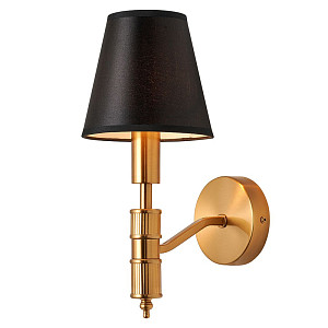 Бра с черным атласным абажуром Moriart