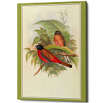 Постер на холсте с изображением птиц Blooming Birds Poster варинант исполнения - 7 | Loft Concept в Саратове