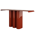 Консоль красная с цилиндрическим основанием Giorgio варинант исполнения - 1 | Loft Concept в Саратове
