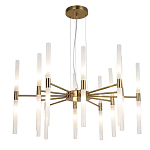 Люстра подвесная с 20-ю цилиндрическими матовыми плафонами Delta Light варинант исполнения - 1 | Loft Concept в Саратове