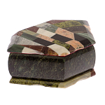 Шкатулка для украшений с мозаикой из натуральных камней Stone Casket варинант исполнения - 2 | Loft Concept в Саратове