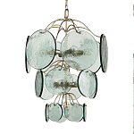 Люстра с каскадом из круглых декоративных элементов Discs of Light варинант исполнения - 2 | Loft Concept в Саратове