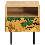 Прикроватная тумба с изображением на ящике Elise Nightstand варинант исполнения - 5 | Loft Concept в Саратове