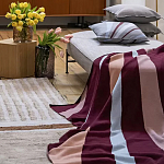 Плед из хлопка с геометрическим рисунком Elan Stripe Addison варинант исполнения - 6 | Loft Concept в Саратове