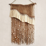 Дизайнерское Панно Дюна Макраме из нитей и бусин Wall Panel Dune варинант исполнения - 2 | Loft Concept в Саратове