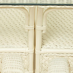 Комплект обеденный из ротанга Eloise grand white варинант исполнения - 14 | Loft Concept в Саратове