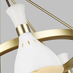 Люстра с 5-ю плафонами в форме песочных часов с узкими перфорированными отверстиями Feiss варинант исполнения - 9 | Loft Concept в Саратове