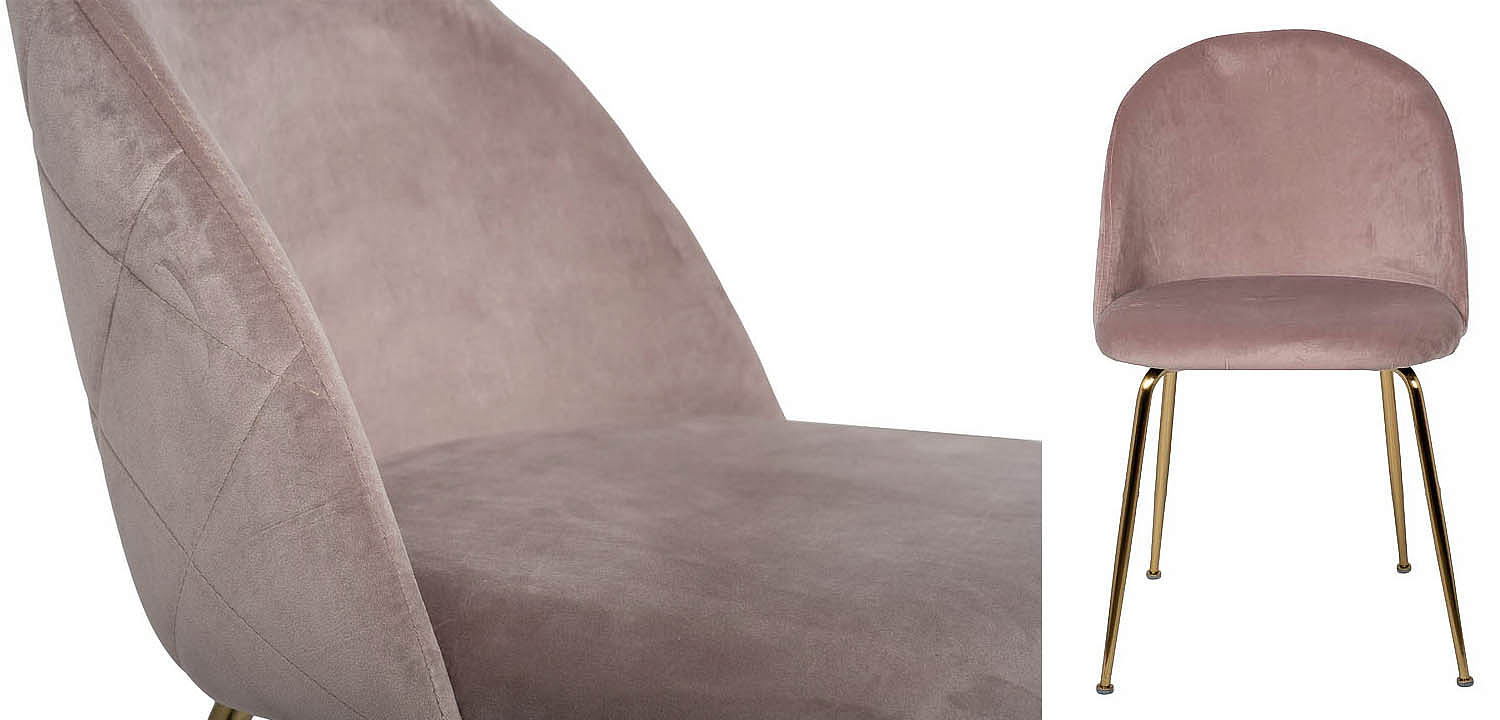 Стул Sadler Chair pink velor Стул Sadler Chair pink velor - Loft-Concept в Саратове