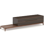 ТВ-тумба  из орехового дерева Marco Wooden TV Stand варинант исполнения - 4 | Loft Concept в Саратове