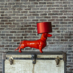 Настольная лампа COLLECTION OF DOGS с абажуром Такса варинант исполнения - 2 | Loft Concept в Саратове