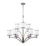 Люстра с белыми стеклянными плафонами в форме цилиндра Feiss варинант исполнения - 6 | Loft Concept в Саратове