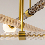 Люстра со стеклянными вставками Helios варинант исполнения - 4 | Loft Concept в Саратове