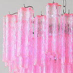 Элитная Люстра Textured Glass Pink Chandelier Ярко Розовое стекло варинант исполнения - 2 | Loft Concept в Саратове