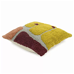 Чехол на подушку с рисунком горчичного цвета Elan Textured варинант исполнения - 3 | Loft Concept в Саратове