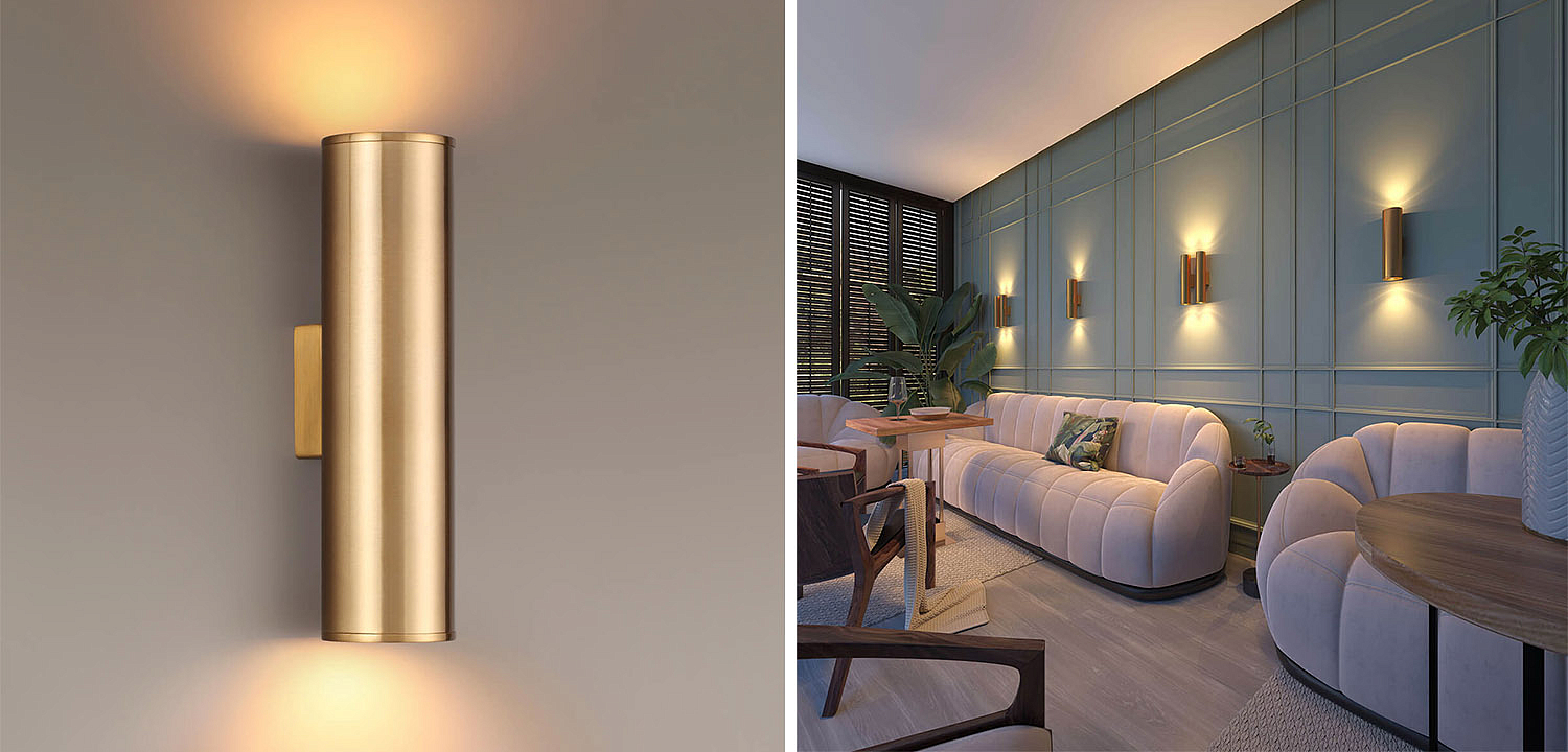 Бра Derk Trumpet tube Wall lamp Gold Бра Derk Trumpet tube Wall lamp Gold - Loft-Concept в Саратове