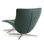 Кресло вращающееся с подставкой для ног зеленое Verdante варинант исполнения - 4 | Loft Concept в Саратове