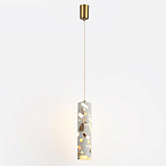 Подвесной светильник с цилиндрическим белым бетонным плафоном Terrazzo Light варинант исполнения - 2 | Loft Concept в Саратове