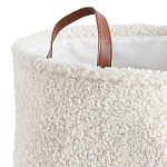 Корзина для белья из ткани букле Boucle Organizers Round варинант исполнения - 2 | Loft Concept в Саратове