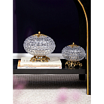 Конфетница из прозрачного рельефного стекла Eden Garden варинант исполнения - 11 | Loft Concept в Саратове