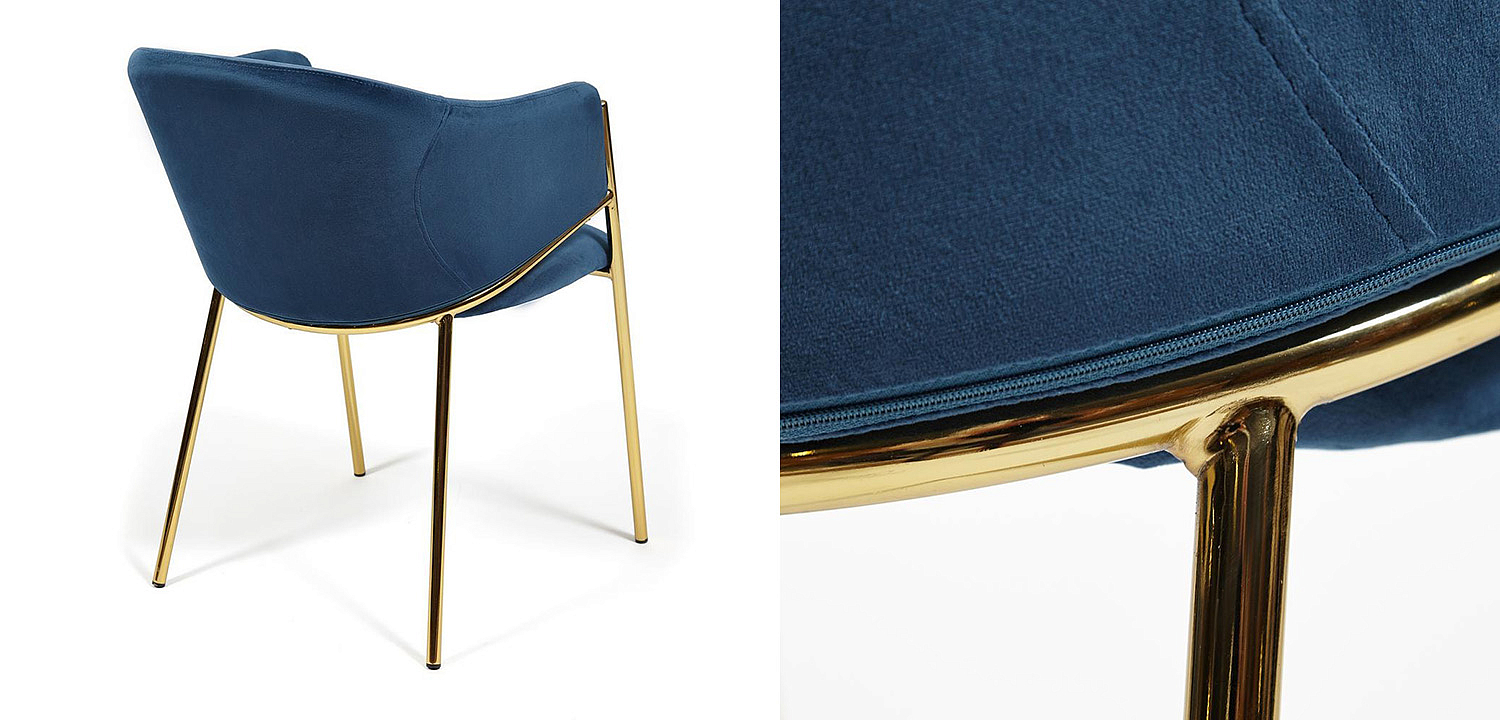 Стул Dolores blue velvet - Loft-Concept в Саратове