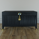 Большой дизайнерский Сундук Elsa Dreams Black варинант исполнения - 1 | Loft Concept в Саратове