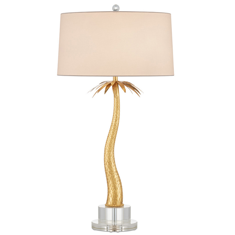 Настольная лампа в виде пальмы Indoor Tropical Floor Lamp Золотой Прозрачный Настольная лампа в виде пальмы Indoor Tropical Floor Lamp Золотой Прозрачный в Саратове | Loft Concept