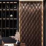 Гипсовая 3D панель с принтографией PM-36 варинант исполнения - 1 | Loft Concept в Саратове