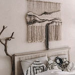 Панно Современный Гобелен ручная работа Туманное Утро варинант исполнения - 3 | Loft Concept в Саратове