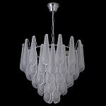 Люстра с подвесками из рифленного стекла в форме капель Textured Glass Chandelier варинант исполнения - 17 | Loft Concept в Саратове