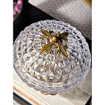 Конфетница из прозрачного рельефного стекла Eden Garden варинант исполнения - 7 | Loft Concept в Саратове