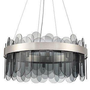 Люстра Decorative Oval Smoky Plates 60