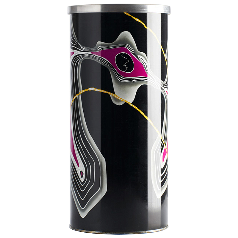 Дизайнерская ваза Poltronova Caio Vase Black Черный Хром Сиреневый Дизайнерская ваза Poltronova Caio Vase Black Черный Хром Сиреневый в Саратове | Loft Concept