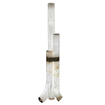 Торшер геометрический с тремя мраморными плафонами Marble Tripod варинант исполнения - 1 | Loft Concept в Саратове