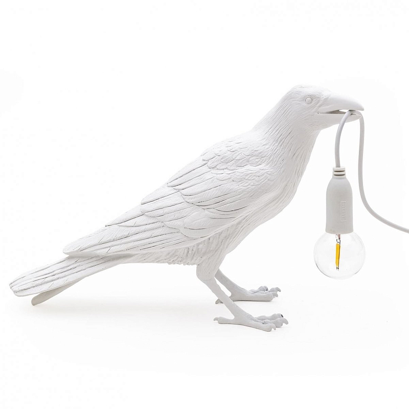 Настольная лампа Seletti Bird Lamp White Waiting Белый Настольная лампа Seletti Bird Lamp White Waiting Белый в Саратове | Loft Concept