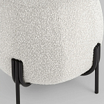 Пуф в ткани букле молочного цвета Pikelet варинант исполнения - 4 | Loft Concept в Саратове