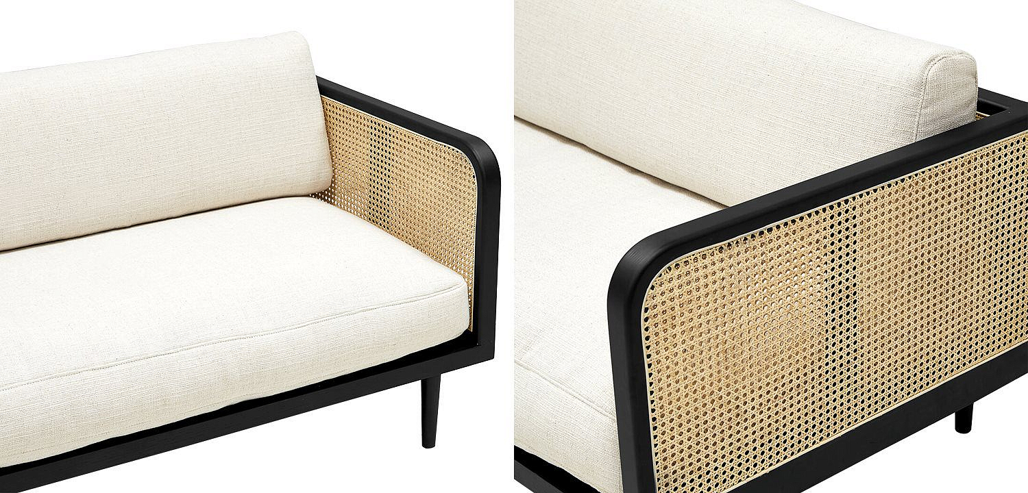 Диван Rattan Decor Sofa and Black Диван Rattan Decor Sofa and Black - Loft-Concept в Саратове