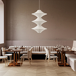 Подвесной вязаный белый светильник «Звезда Востока 03» варинант исполнения - 3 | Loft Concept в Саратове