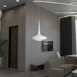 Подвесной вязаный белый светильник «Лампа Марракеша» варинант исполнения - 3 | Loft Concept в Саратове