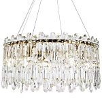 Круглая люстра с хрустальными подвесками Roul Crystal Round Chandelier варинант исполнения - 1 | Loft Concept в Саратове