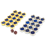 Нарды настольные из натурального камня лазурит и долерит Backgammon from Stone варинант исполнения - 11 | Loft Concept в Саратове