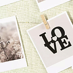 Рамка для фото с подсветкой c деревянными прищепками в комплекте Photo Backlight варинант исполнения - 4 | Loft Concept в Саратове