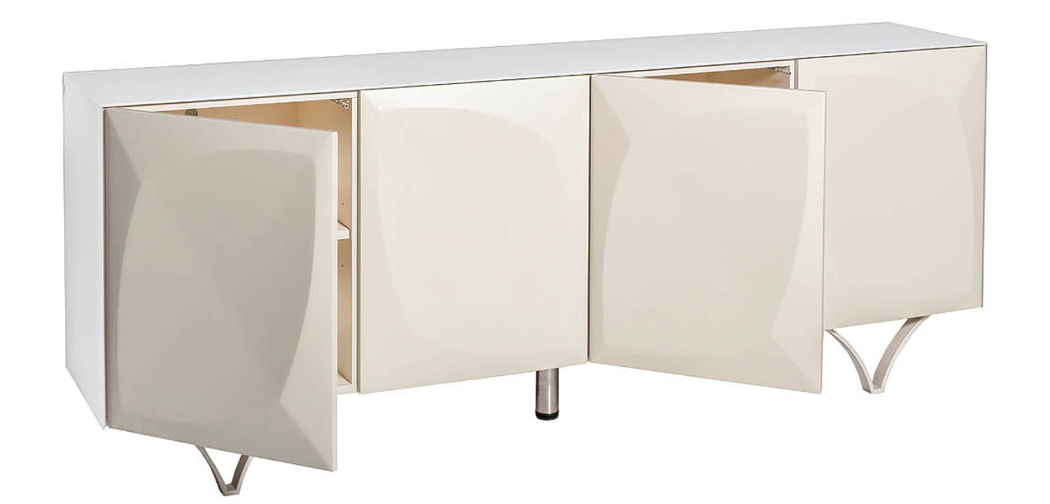 Комод с рельефным фасадом White Orchid Rectangular Белый Комод с рельефным фасадом White Orchid Rectangular Белый - Loft-Concept в Саратове
