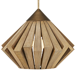 Подвесной светильник из толстых деревянных реек Wooden Slats варинант исполнения - 1 | Loft Concept в Саратове