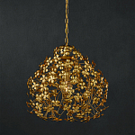 Подвесной светильник золотой с декором в виде лепестков клевера Hanging Clover варинант исполнения - 3 | Loft Concept в Саратове