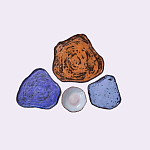 Сет из 4-х тарелок «SAPPHIRE» варинант исполнения - 2 | Loft Concept в Саратове