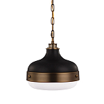 Подвесной светильник с круглым белым плафоном в индустриальном стиле Feiss варинант исполнения - 1 | Loft Concept в Саратове