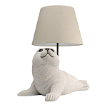Настольная лампа в детскую Белый морской котик варинант исполнения - 2 | Loft Concept в Саратове