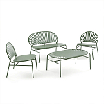 Зелёная скамья из стали Goodwin Metal Bench Green варинант исполнения - 8 | Loft Concept в Саратове